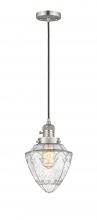  201CSW-SN-G664-7 - Bullet - 1 Light - 7 inch - Brushed Satin Nickel - Cord hung - Mini Pendant