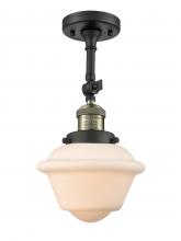 Innovations Lighting 201F-BAB-G531 - Oxford - 1 Light - 7 inch - Black Antique Brass - Semi-Flush Mount