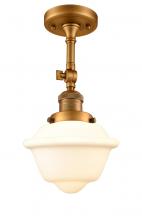 Innovations Lighting 201F-BB-G531 - Oxford - 1 Light - 7 inch - Brushed Brass - Adjustable Semi-Flush Mount