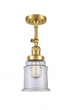 Innovations Lighting 201F-SG-G182 - Canton - 1 Light - 6 inch - Satin Gold - Adjustable Semi-Flush Mount