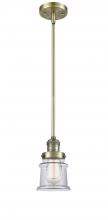 Innovations Lighting 201S-AB-G182S - Canton - 1 Light - 5 inch - Antique Brass - Stem Hung - Mini Pendant