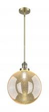 Innovations Lighting 201S-AB-G208-12 - Beacon - 1 Light - 12 inch - Antique Brass - Stem Hung - Mini Pendant