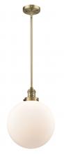 Innovations Lighting 201S-BB-G201-12 - Beacon - 1 Light - 12 inch - Brushed Brass - Stem Hung - Mini Pendant