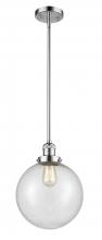 Innovations Lighting 201S-PC-G204-10 - Beacon - 1 Light - 10 inch - Polished Chrome - Stem Hung - Mini Pendant