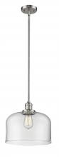 Innovations Lighting 201S-PN-G72-L - Bell - 1 Light - 12 inch - Polished Nickel - Stem Hung - Mini Pendant