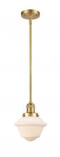 Innovations Lighting 201S-SG-G531 - Oxford - 1 Light - 8 inch - Satin Gold - Stem Hung - Mini Pendant