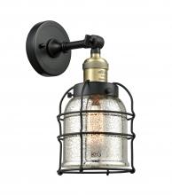 Innovations Lighting 203-BAB-G58-CE - Bell Cage - 1 Light - 6 inch - Black Antique Brass - Sconce