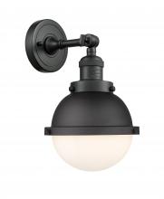 Innovations Lighting 203-BK-HFS-61-BK - Hampden - 1 Light - 7 inch - Matte Black - Sconce