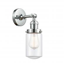 Innovations Lighting 203-PC-G312 - Dover - 1 Light - 5 inch - Polished Chrome - Sconce