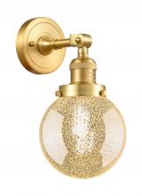 Innovations Lighting 203-SG-G208-6 - Beacon - 1 Light - 6 inch - Satin Gold - Adjustable Sconce