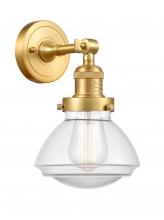 Innovations Lighting 203-SG-G322 - Olean - 1 Light - 7 inch - Satin Gold - Sconce