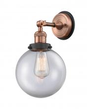 Innovations Lighting 203BP-ACBK-G202-8 - Beacon - 1 Light - 8 inch - Antique Copper - Sconce