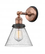 Innovations Lighting 203BP-ACBK-G44 - Cone - 1 Light - 8 inch - Antique Copper - Sconce