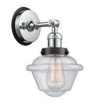 Innovations Lighting 203PC-BPBK-HRBK-G534 - Oxford - 1 Light - 8 inch - Polished Chrome - Sconce