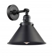 Innovations Lighting 203SW-BK-M10-BK - Briarcliff - 1 Light - 10 inch - Matte Black - Sconce