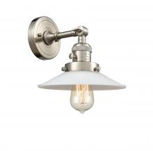 Innovations Lighting 203SW-SN-G1 - Halophane - 1 Light - 9 inch - Brushed Satin Nickel - Sconce