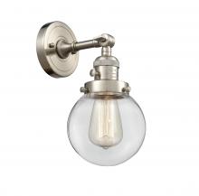 Innovations Lighting 203SW-SN-G202-6 - Beacon - 1 Light - 6 inch - Brushed Satin Nickel - Adjustable Sconce