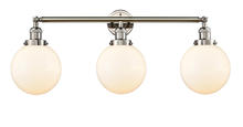 Innovations Lighting 205-PN-G201-8 - Beacon - 3 Light - 32 inch - Polished Nickel - Bath Vanity Light