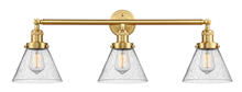 Innovations Lighting 205-SG-G44-LED - Cone - 3 Light - 32 inch - Satin Gold - Bath Vanity Light