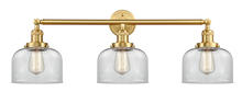 Innovations Lighting 205-SG-G72 - Bell - 3 Light - 32 inch - Satin Gold - Bath Vanity Light