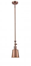 Innovations Lighting 206-AC-M9-AC - Addison - 1 Light - 5 inch - Antique Copper - Stem Hung - Mini Pendant