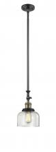 Innovations Lighting 206-BAB-G72 - Bell - 1 Light - 8 inch - Black Antique Brass - Stem Hung - Mini Pendant