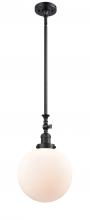 Innovations Lighting 206-BK-G201-10 - Beacon - 1 Light - 10 inch - Matte Black - Stem Hung - Mini Pendant