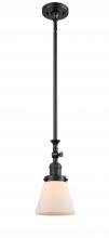 Innovations Lighting 206-BK-G61 - Cone - 1 Light - 6 inch - Matte Black - Stem Hung - Mini Pendant