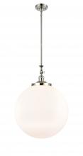 Innovations Lighting 206-PN-G201-18 - Beacon - 1 Light - 18 inch - Polished Nickel - Stem Hung - Adjustable Mini Pendant