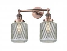 Innovations Lighting 208-AC-G262 - Stanton - 2 Light - 16 inch - Antique Copper - Bath Vanity Light