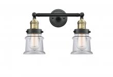 Innovations Lighting 208-BAB-G182S - Canton - 2 Light - 17 inch - Black Antique Brass - Adjustable Bath Vanity Light