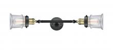 Innovations Lighting 208L-BAB-G182S - Canton - 2 Light - 6 inch - Black Antique Brass - Adjustable Bath Vanity Light