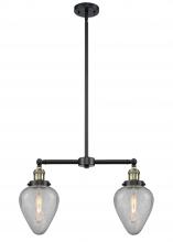 Innovations Lighting 209-BAB-G165 - Geneseo - 2 Light - 21 inch - Black Antique Brass - Stem Hung - Adjustable Island Light