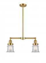 Innovations Lighting 209-SG-G182S - Canton - 2 Light - 21 inch - Satin Gold - Stem Hung - Adjustable Island Light
