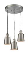 Innovations Lighting 211/3-SN-M9-SN - Addison 3 Light Multi-Pendant