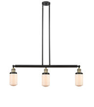 Innovations Lighting 213-BAB-G311 - Dover - 3 Light - 37 inch - Black Antique Brass - Stem Hung - Adjustable Island Light