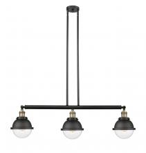 Innovations Lighting 213-BAB-HFS-62-BK - Hampden - 3 Light - 40 inch - Black Antique Brass - Stem Hung - Island Light
