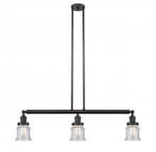 Innovations Lighting 213-OB-G184S - Canton - 3 Light - 39 inch - Oil Rubbed Bronze - Stem Hung - Island Light