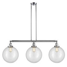 Innovations Lighting 213-PC-G202-12 - Beacon - 3 Light - 44 inch - Polished Chrome - Stem Hung - Adjustable Island Light