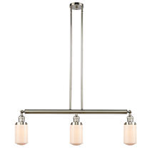 Innovations Lighting 213-PN-G311 - Dover - 3 Light - 37 inch - Polished Nickel - Stem Hung - Island Light