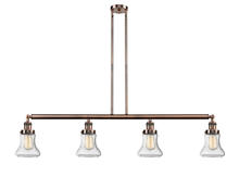 Innovations Lighting 214-AC-G194 - Bellmont - 4 Light - 51 inch - Antique Copper - Stem Hung - Island Light