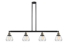 Innovations Lighting 214-BAB-G172 - Fulton - 4 Light - 51 inch - Black Antique Brass - Stem Hung - Island Light