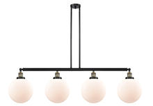 Innovations Lighting 214-BAB-G201-10 - Beacon - 4 Light - 54 inch - Black Antique Brass - Stem Hung - Island Light