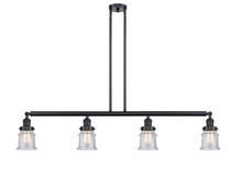 Innovations Lighting 214-BK-G184S - Canton - 4 Light - 51 inch - Matte Black - Stem Hung - Island Light