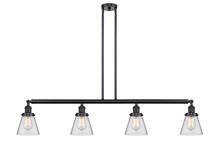 Innovations Lighting 214-BK-G62 - Cone - 4 Light - 51 inch - Matte Black - Stem Hung - Island Light