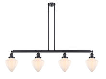 Innovations Lighting 214-BK-G661-7 - Bullet - 4 Light - 50 inch - Matte Black - Stem Hung - Island Light