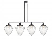 Innovations Lighting 214-BK-G664-12 - Bullet - 4 Light - 50 inch - Matte Black - Stem Hung - Island Light