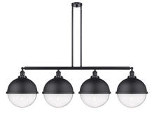 Innovations Lighting 214-BK-HFS-124-BK - Hampden - 4 Light - 58 inch - Matte Black - Stem Hung - Island Light