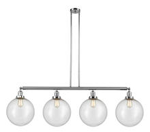 Innovations Lighting 214-PC-G204-12 - Beacon - 4 Light - 56 inch - Polished Chrome - Stem Hung - Island Light