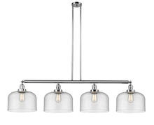 Innovations Lighting 214-PC-G74-L - Bell - 4 Light - 54 inch - Polished Chrome - Stem Hung - Island Light